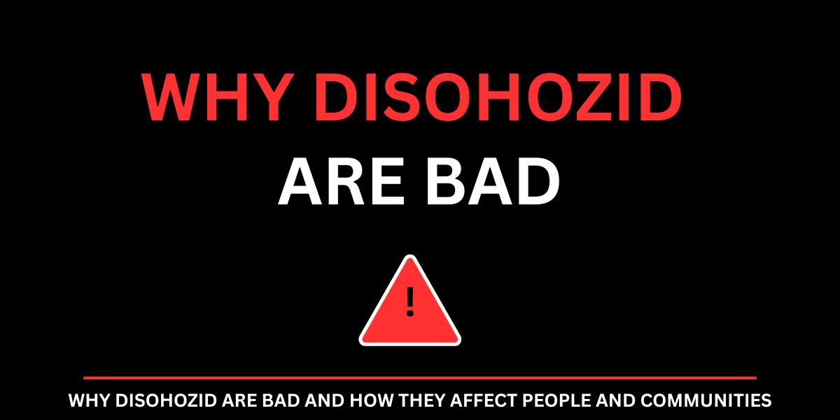 why disohozid are bad
