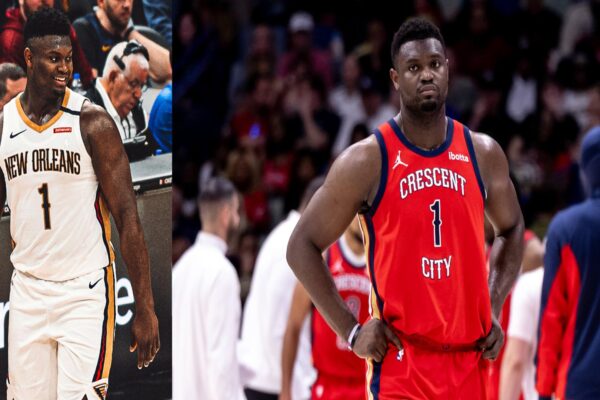 Zion Williamson in New Orleans Pelicans jersey during 2025 season