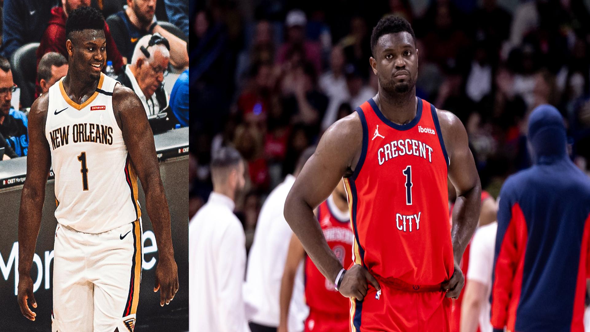Zion Williamson in New Orleans Pelicans jersey during 2025 season