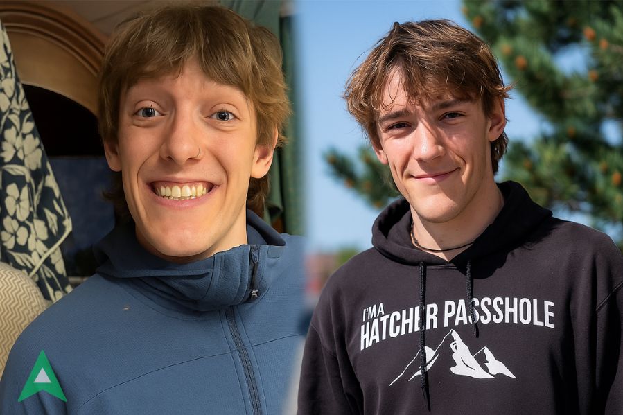 Balin Miller smiling indoors and outdoors collage banner image