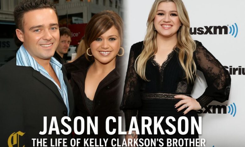 Jason Clarkson, brother of Kelly Clarkson, smiling on red carpet – biography, family, career, and life story.