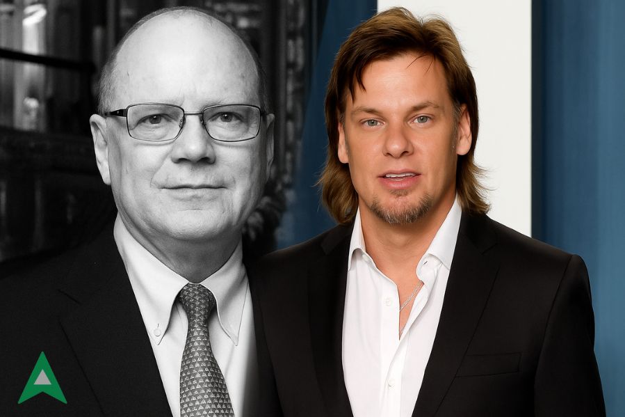 Smooth collage of Roland Von Kurnatowski Sr and Theo Von, father and son, featured biography banner.